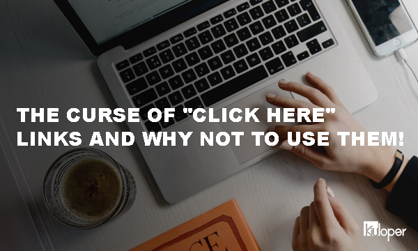The curse of "click here"